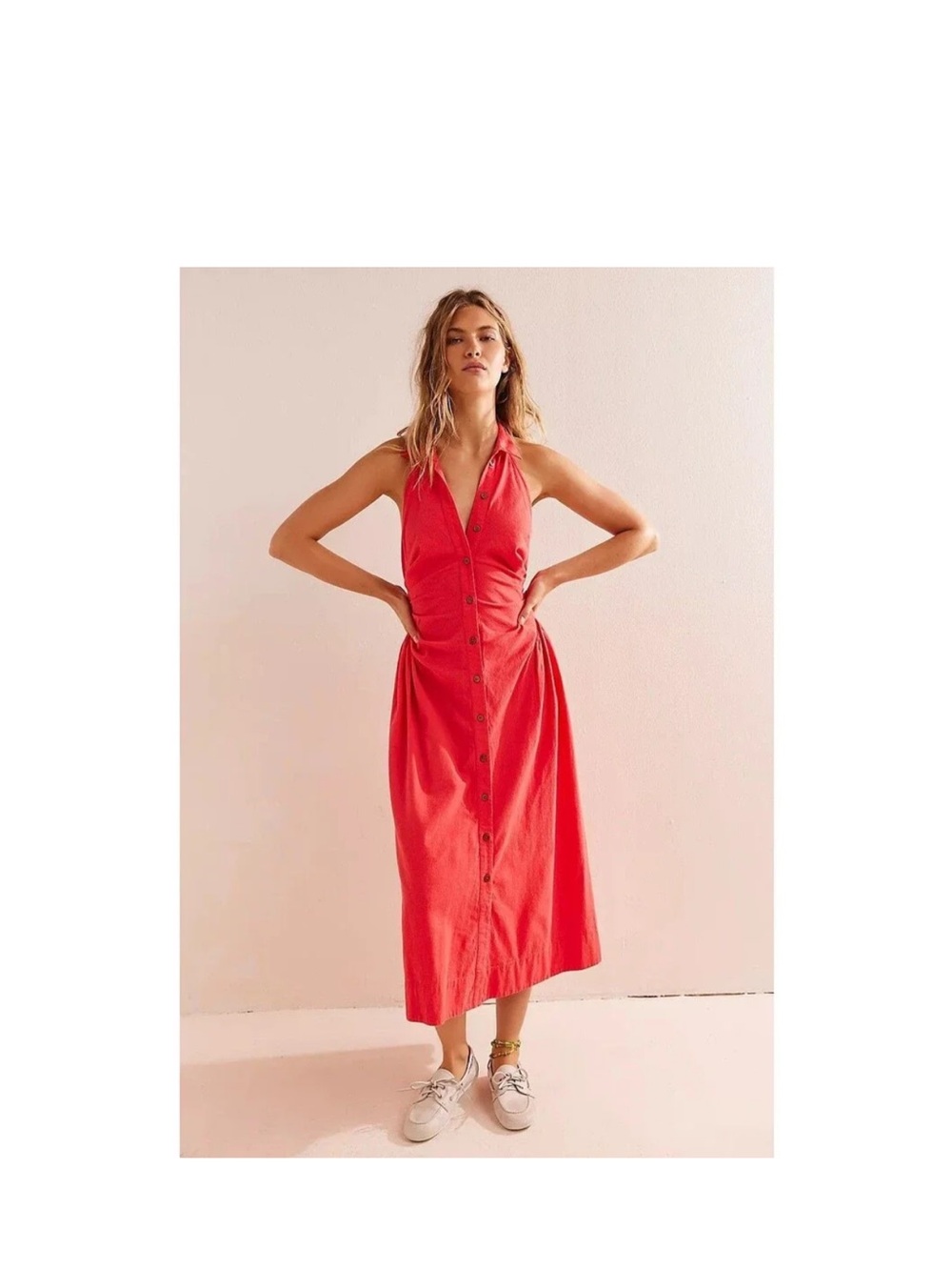 Free People Dresses Free People Back At It Halter Midi